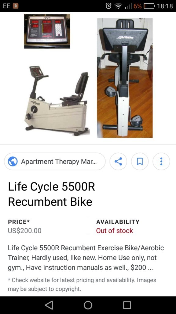 lifecycle 5500 stationary bike
